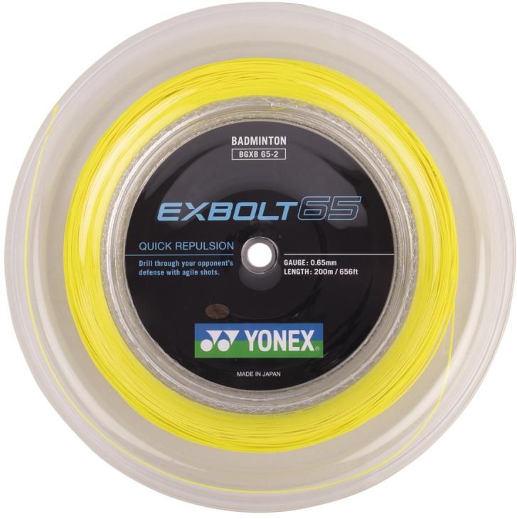 yonex zica za badminton rekete exbolt 65 zuta 200m