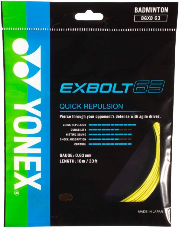 yonex zica za badminton reket exbolt 63 10m