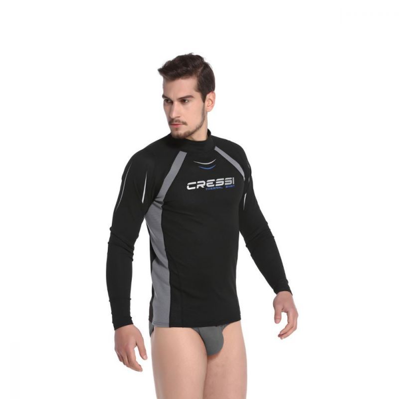 Cressi termo rash guard za muškarce - dugi rukavi crna XXL