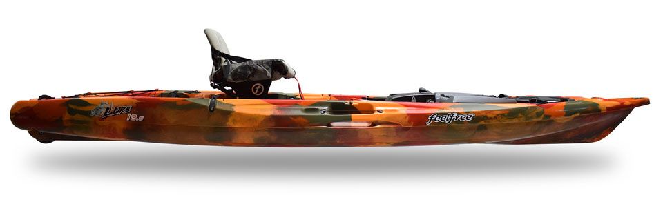 Kajak za ribolov Feelfree Lure 13.5 v2 Sonar pod orange camo